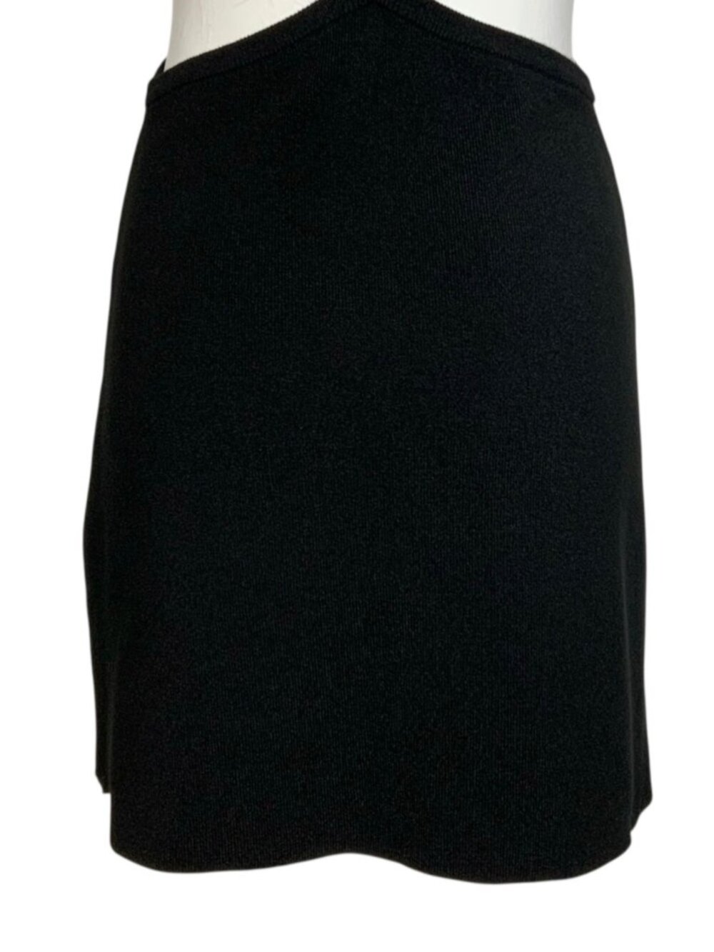 Maje Open Waist Mesh Dress 40 US L Noir Metallic Cutout - Picture 12 of 15